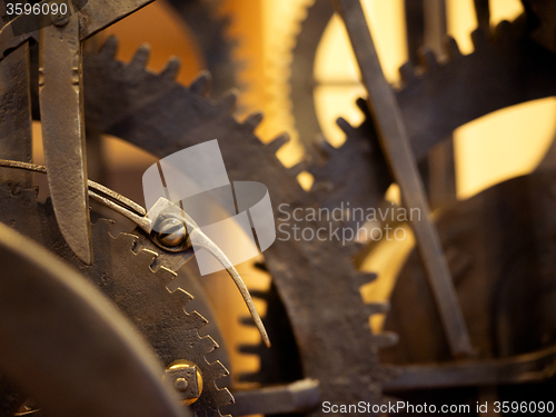 Image of Grunge gear, cog wheels background. Concept of industrial, science, clockwork, technology.