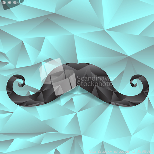Image of Black Polygonal Mustache