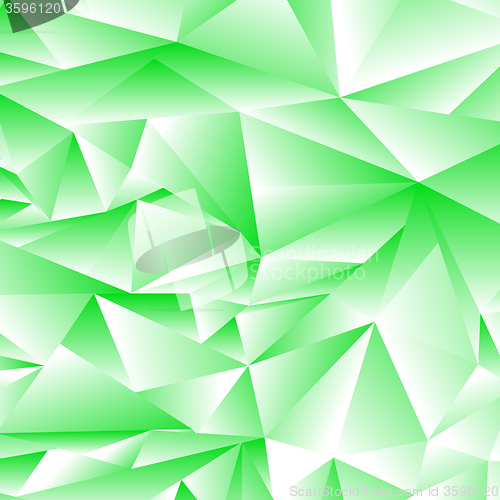 Image of Abstract Green Polygonal Background