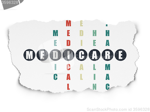 Image of Healthcare concept: Medicare in Crossword Puzzle