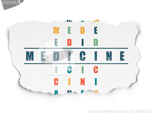 Image of Health concept: Medicine in Crossword Puzzle