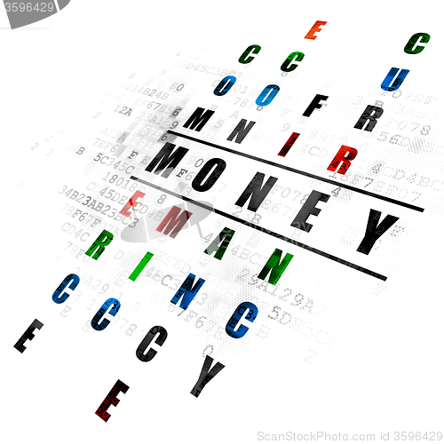 Image of Banking concept: Money in Crossword Puzzle