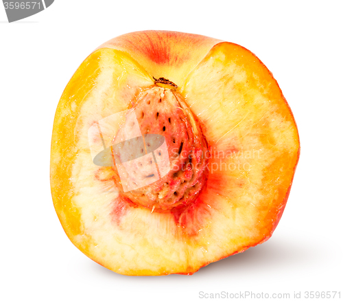 Image of Juicy ripe half of peach