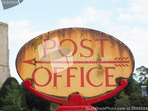 Image of Post office sign