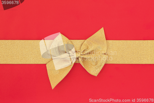 Image of Gold Ribbon and Bow