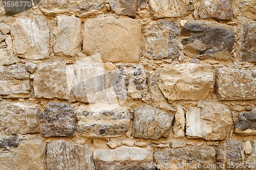 Image of Ancient stone wall texture