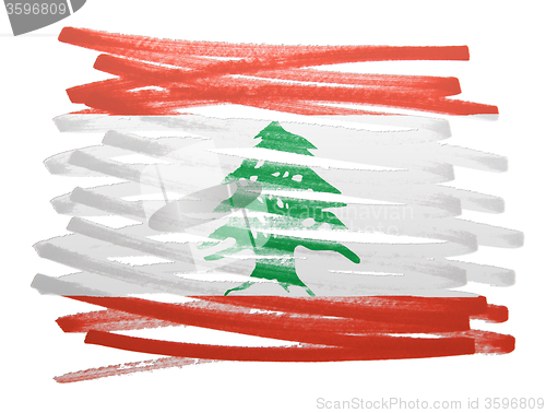 Image of Flag illustration - Lebanon