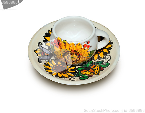 Image of a saucer with a cup