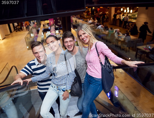 Image of friends in shopping