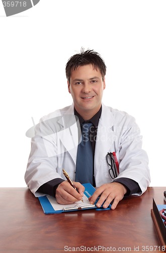 Image of Doctor sitting at desk
