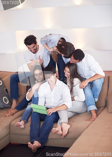 Image of group of friends taking selfie