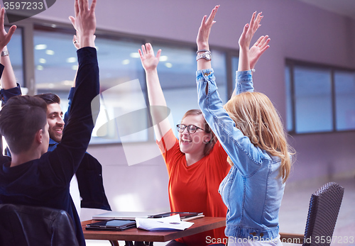 Image of happy students celebrate