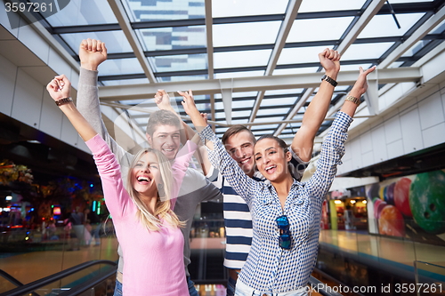 Image of friends in shopping