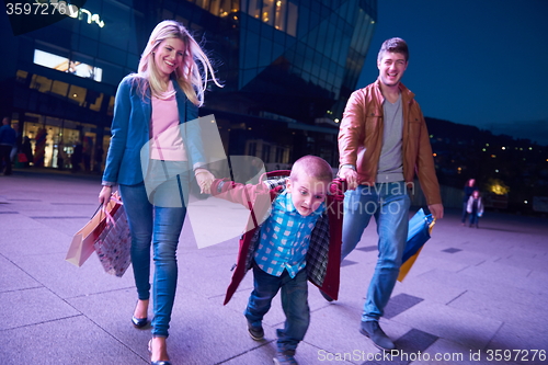 Image of Group Of Friends Enjoying Shopping