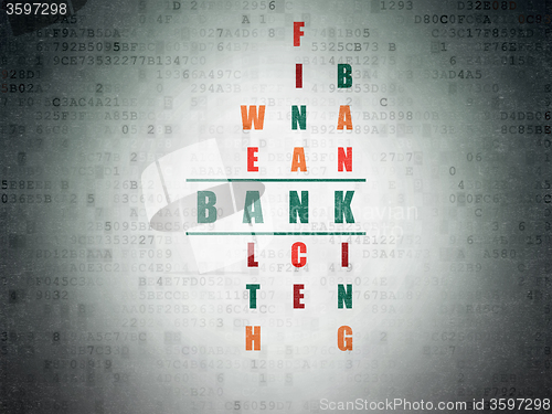 Image of Banking concept: Bank in Crossword Puzzle