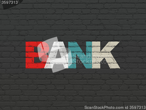Image of Banking concept: Bank on wall background