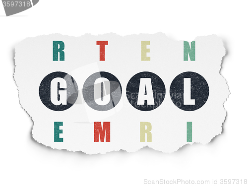 Image of Marketing concept: Goal in Crossword Puzzle
