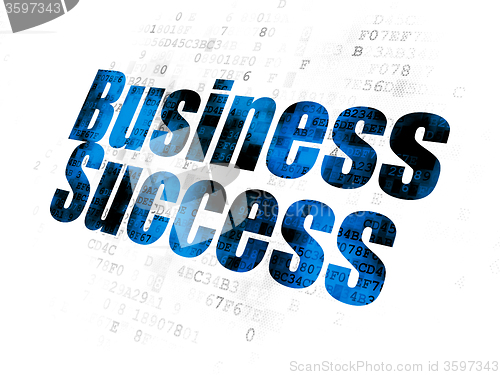 Image of Business concept: Business Success on Digital background