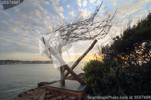 Image of Sculpture by the Sea - Windspiral VI the wind is your breath