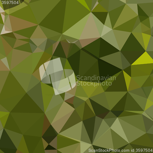 Image of Sap Green Abstract Low Polygon Background