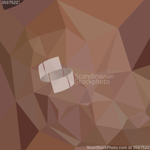 Image of Caput Mortuum Brown Abstract Low Polygon Background