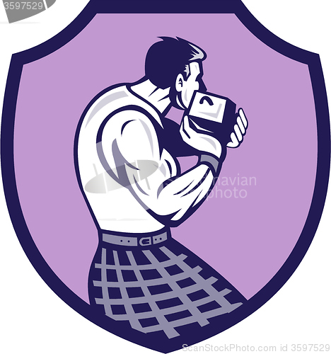 Image of Scotsman Weight Throw Crest Retro