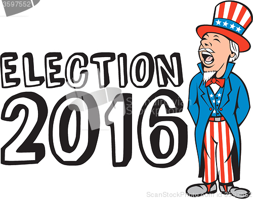 Image of Election 2016 Uncle Sam Shouting Retro