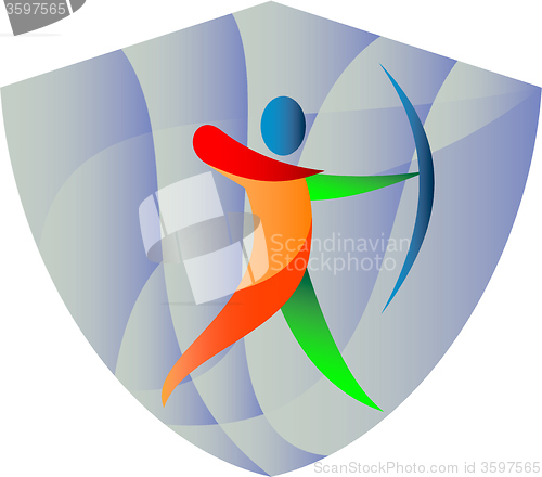 Image of Archer Archery Crest Retro