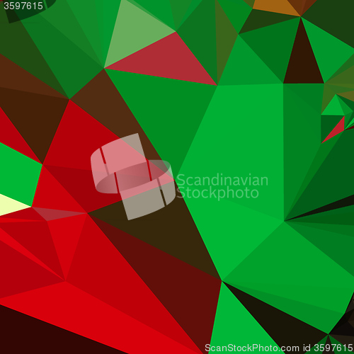 Image of Dark Pastel Green Abstract Low Polygon Background