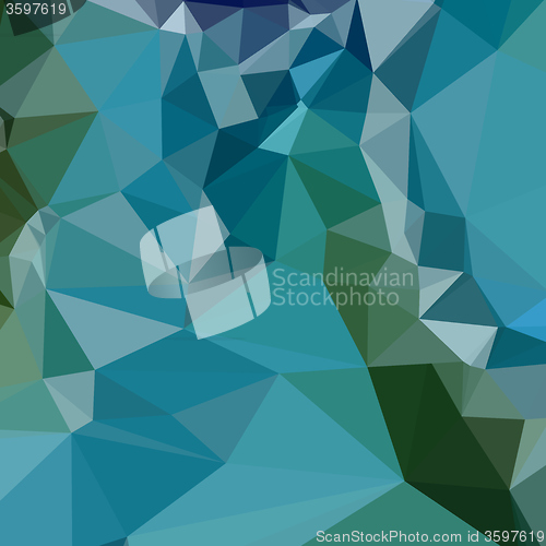 Image of Bright Turquoise Blue Abstract Low Polygon Background