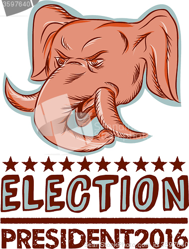 Image of Election President 2016 Republican Elephant Mascot