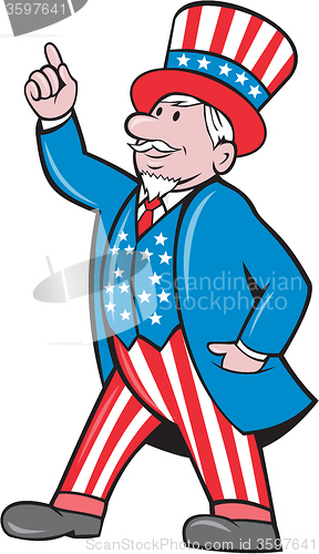 Image of Uncle Sam American Pointing Up Cartoon