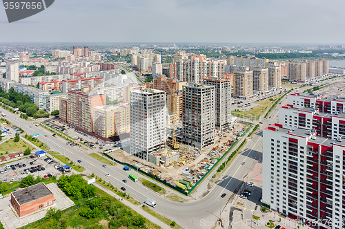 Image of Residential district in Tyumen. Russia