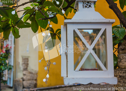 Image of Candle Lantern in the street