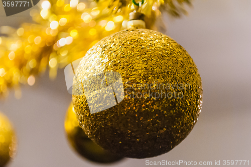 Image of Golden christmas ball
