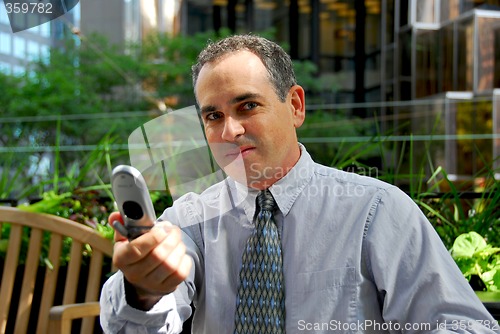 Image of Businessman phone