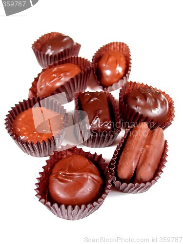 Image of Chocolates on white 1