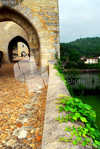 Image of Valentre bridge in Cahors France