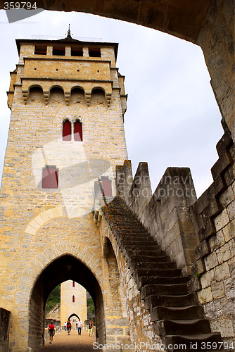 Image of Valentre bridge in Cahors France