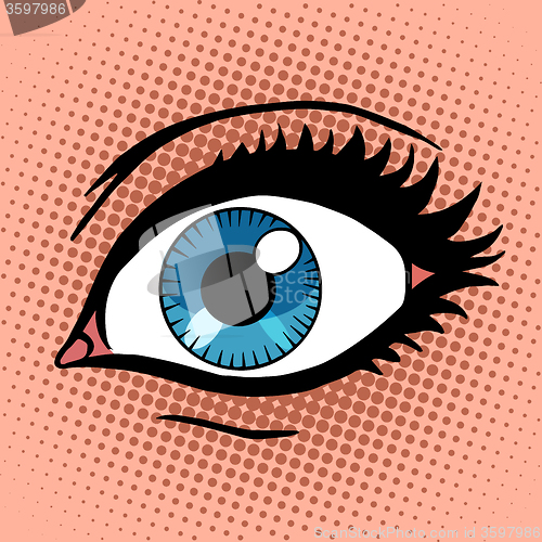 Image of Beautiful female eye with make-up