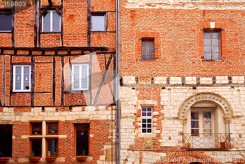 Image of Medieval houses in Albi France