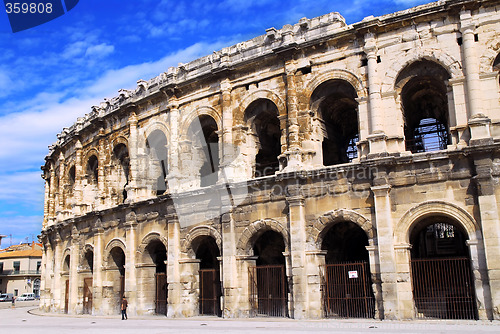 Image of Roman arena in Nimes France