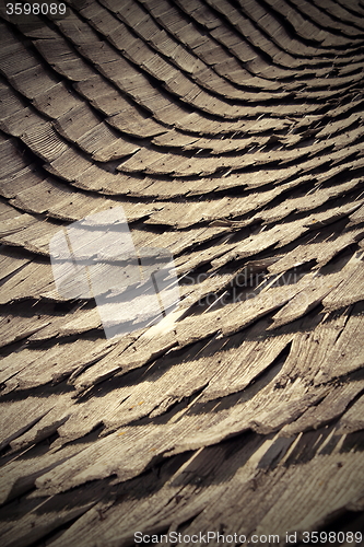 Image of abstract view of traditional  wooden roof