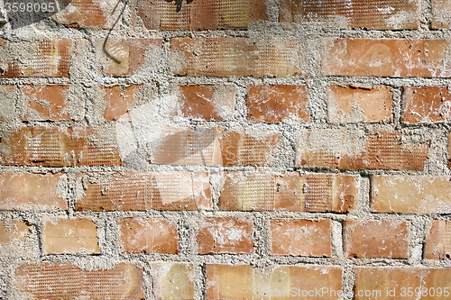 Image of texture of real brick wall