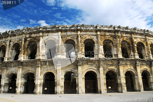 Image of Roman arena in Nimes France