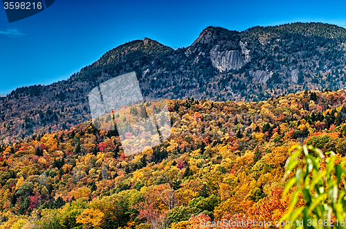 Image of autumn drive on blue ridge parkway