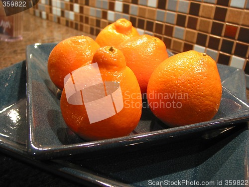 Image of Tangerines in a bowl