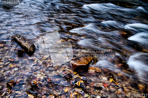 Image of mountain river stream in north carolina mountains