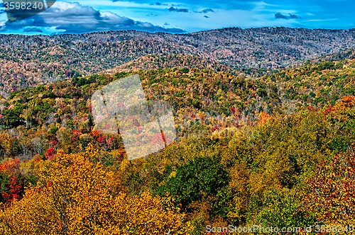 Image of autumn drive on blue ridge parkway