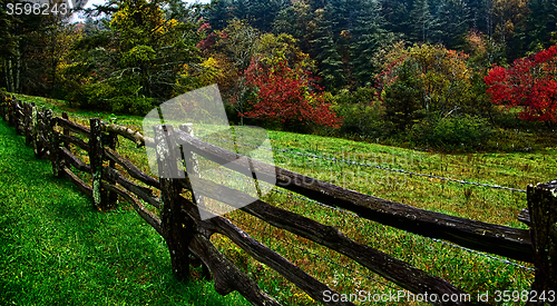 Image of autumng season in the smoky mountains